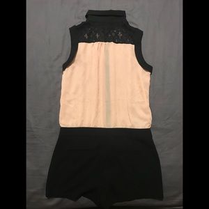 Chiffon sleeveless jumper shorts